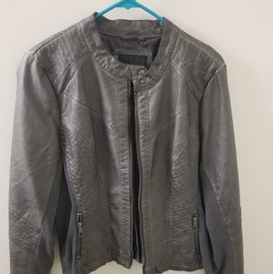 Faux leather jacket